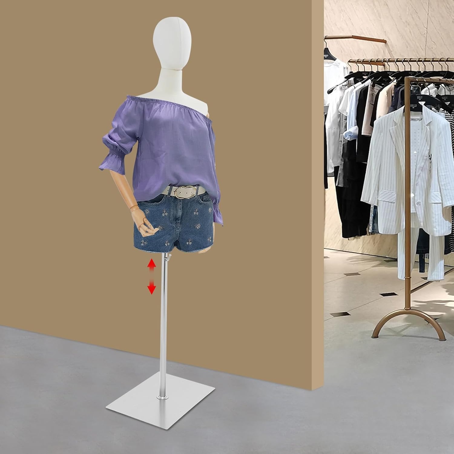 Body Jewelry In Store - Female Mannequin Dress Form Torso with