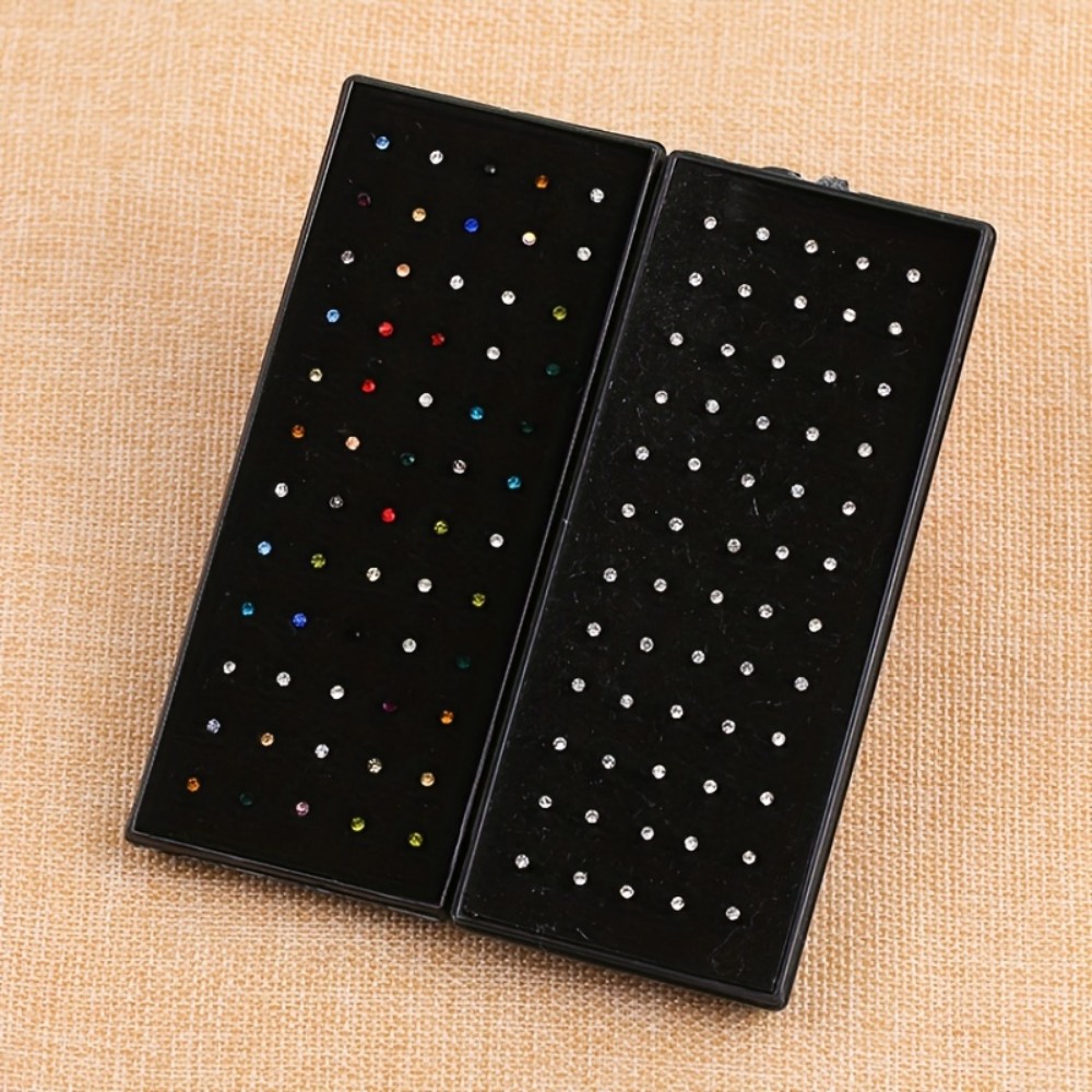 60pcs Nose Ring Set Stud Earri - مراجعة Body Jewelry In Store وسعره
