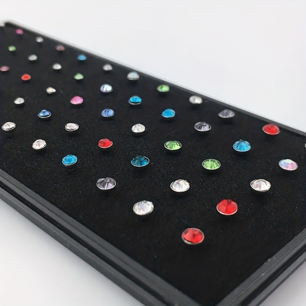 60pcs Nose Ring Set Stud Earri - مراجعة Body Jewelry In Store وسعره