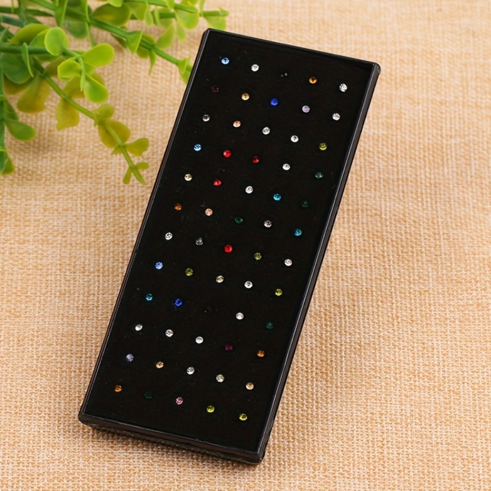 60pcs Nose Ring Set Stud Earri - مراجعة Body Jewelry In Store وسعره