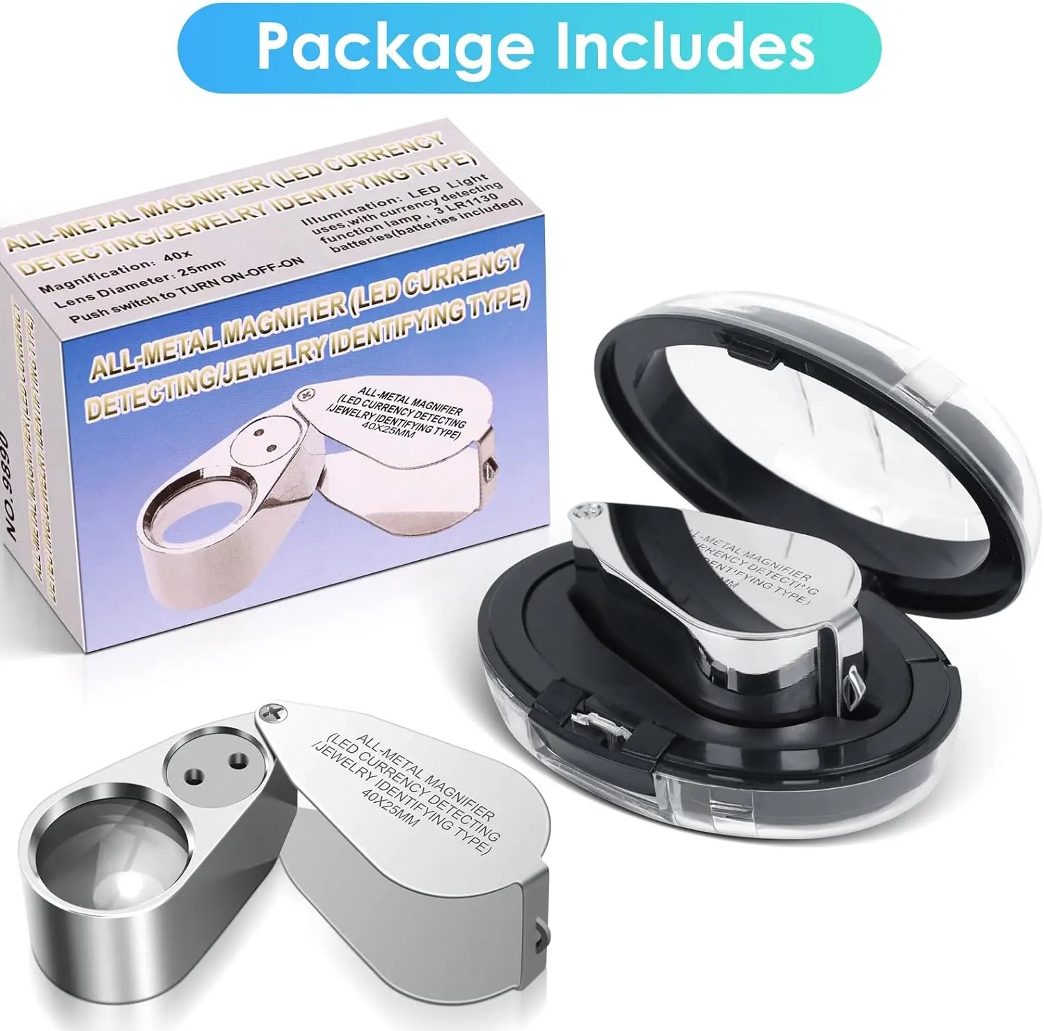 40X Illuminated Jeweler Loupe  - مراجعة Body Jewelry Repair وسعره