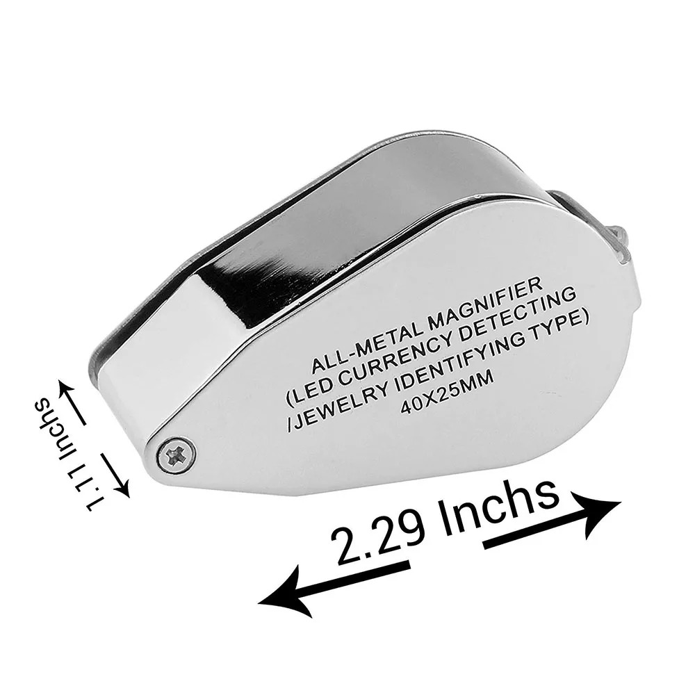 40X Illuminated Jeweler Loupe  - مراجعة Body Jewelry Repair وسعره