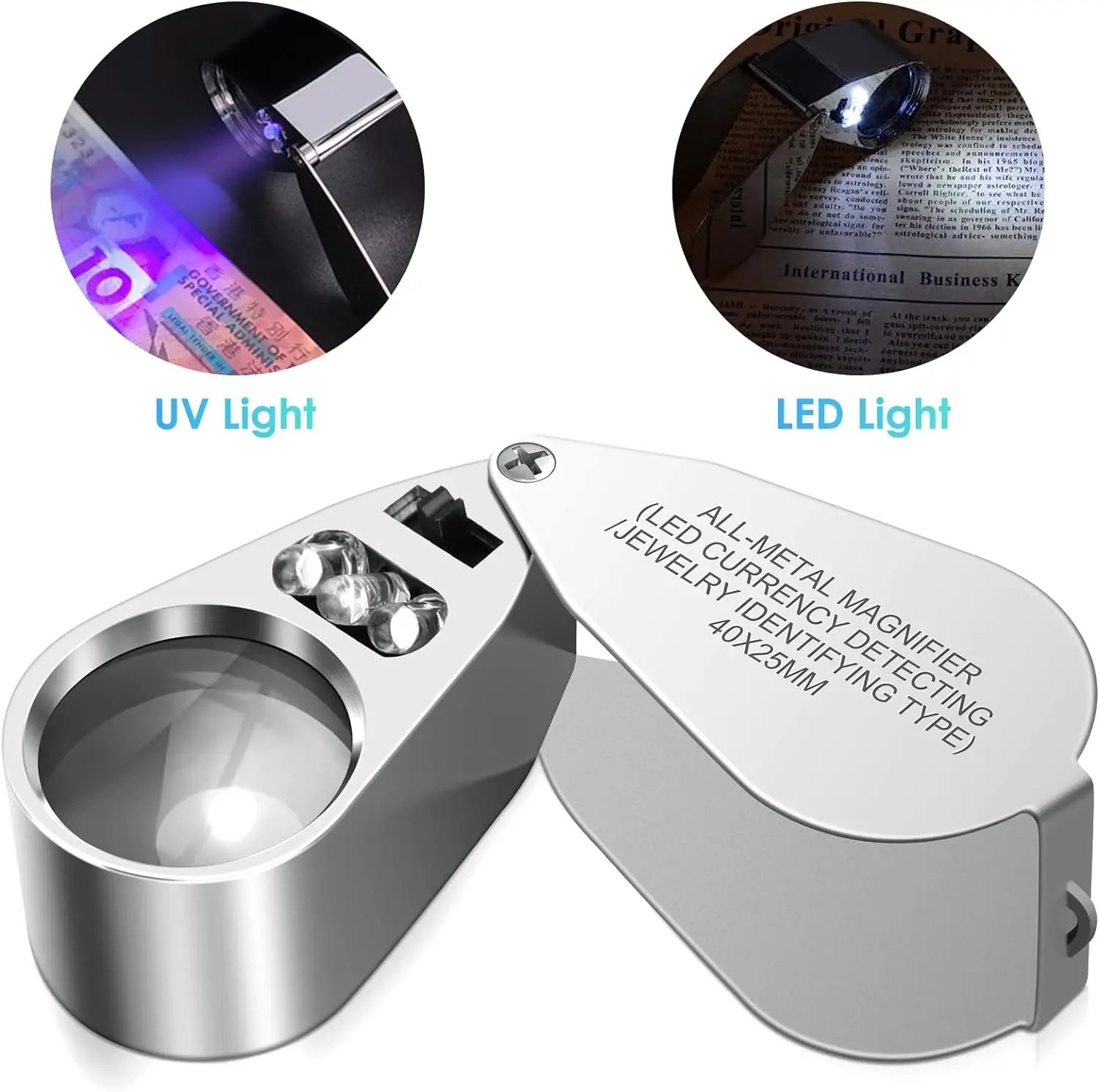 40X Illuminated Jeweler Loupe  - مراجعة Body Jewelry Repair وسعره
