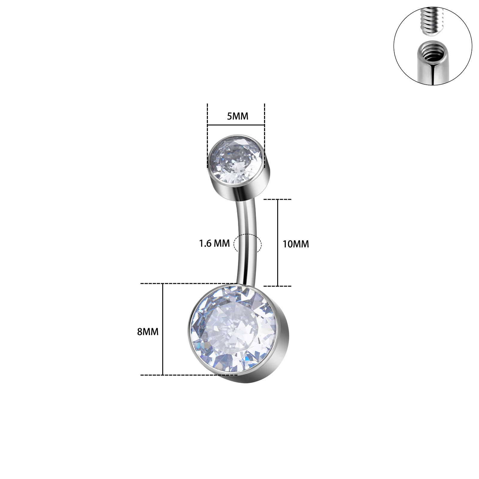 Implant Grade G23 Titanium 14G - مراجعة Body Jewelry Implant Grade Titanium وسعره