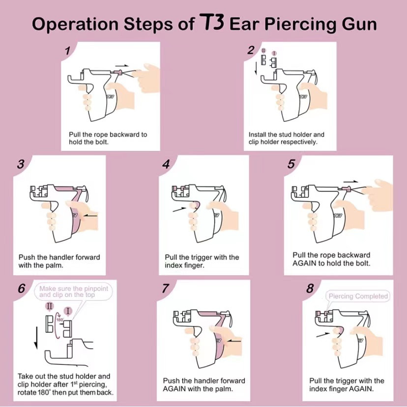 T3 Ear Piercing Gun Kit Asepti - مراجعة Body Jewelry In Store وسعره