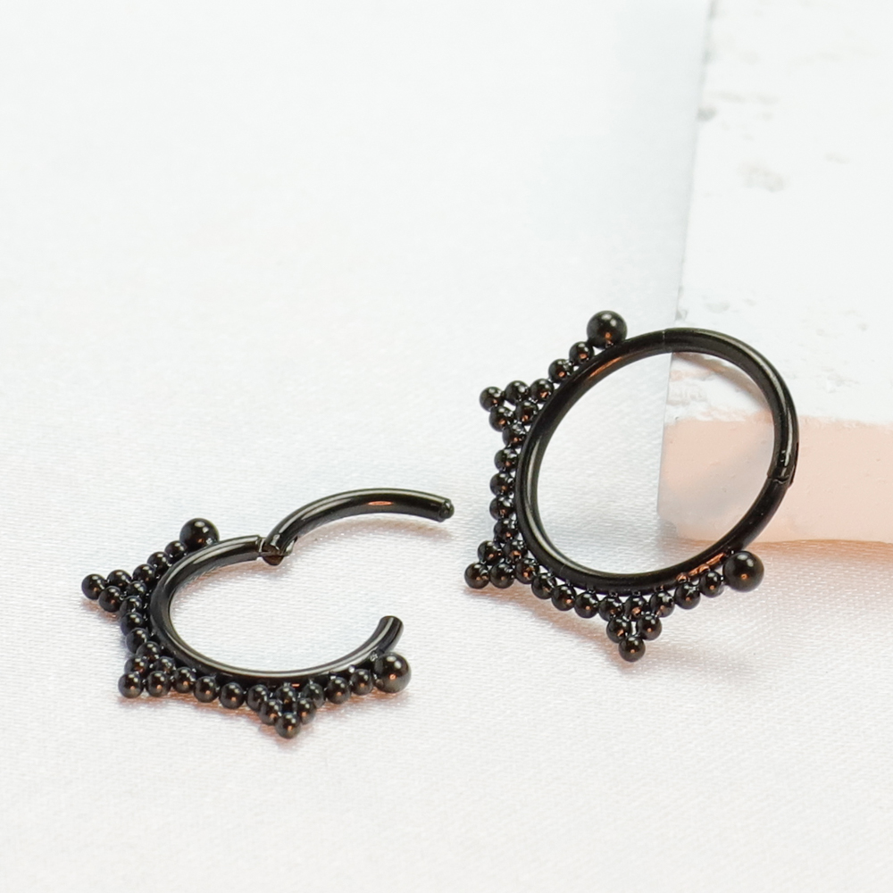F136 Titanium Piercing Black N - مراجعة Body Jewelry Implant Grade Titanium وسعره
