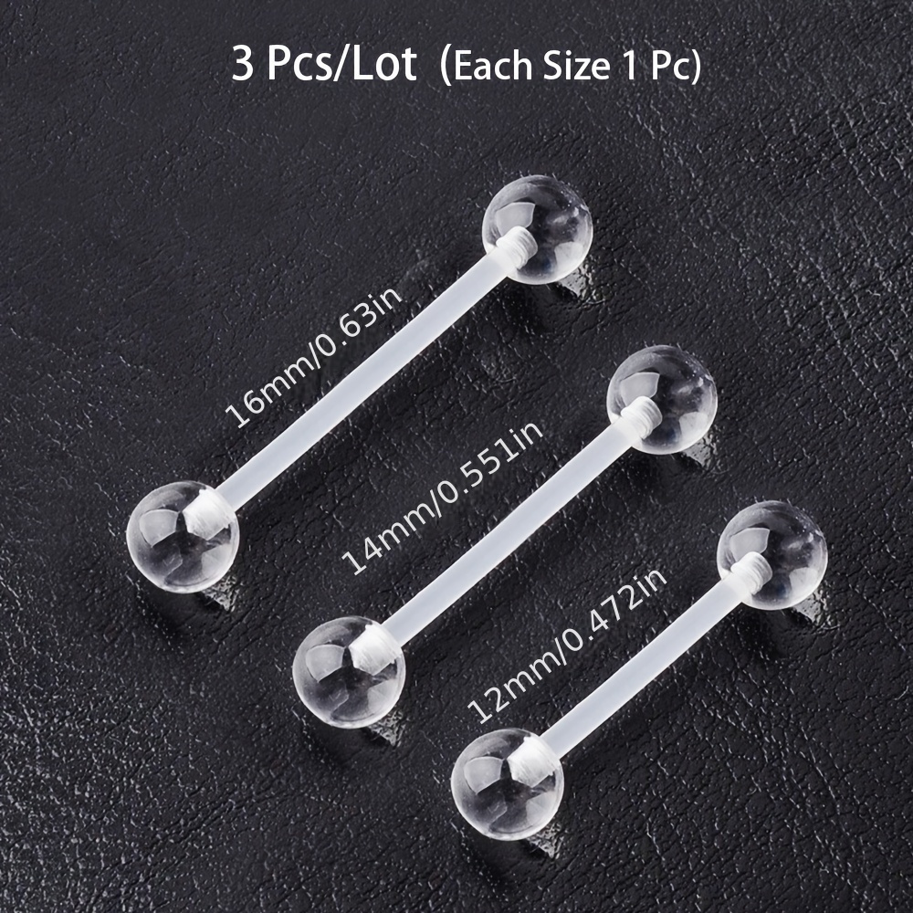 3pcs/Set (Each Size 1pc) Soft  - مراجعة Body Jewelry In Store وسعره