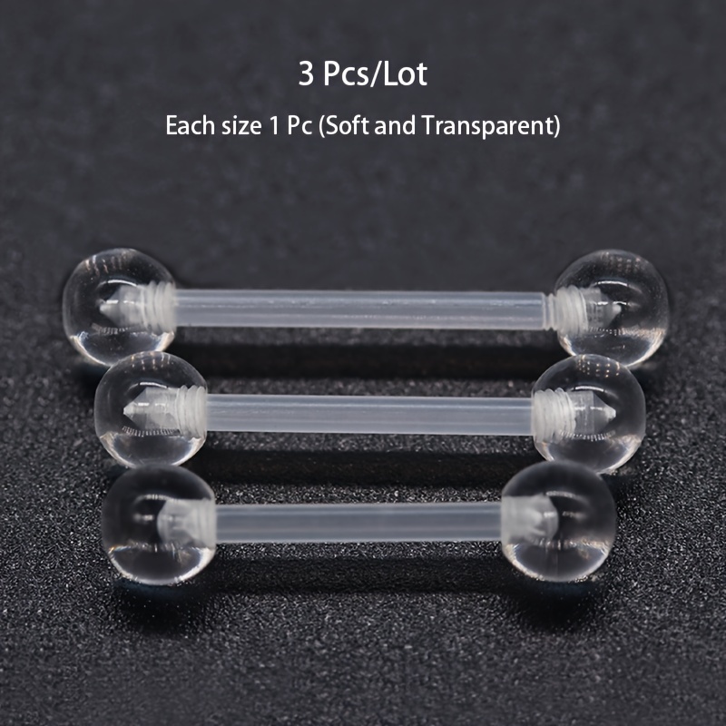 3pcs/Set (Each Size 1pc) Soft  - مراجعة Body Jewelry In Store وسعره