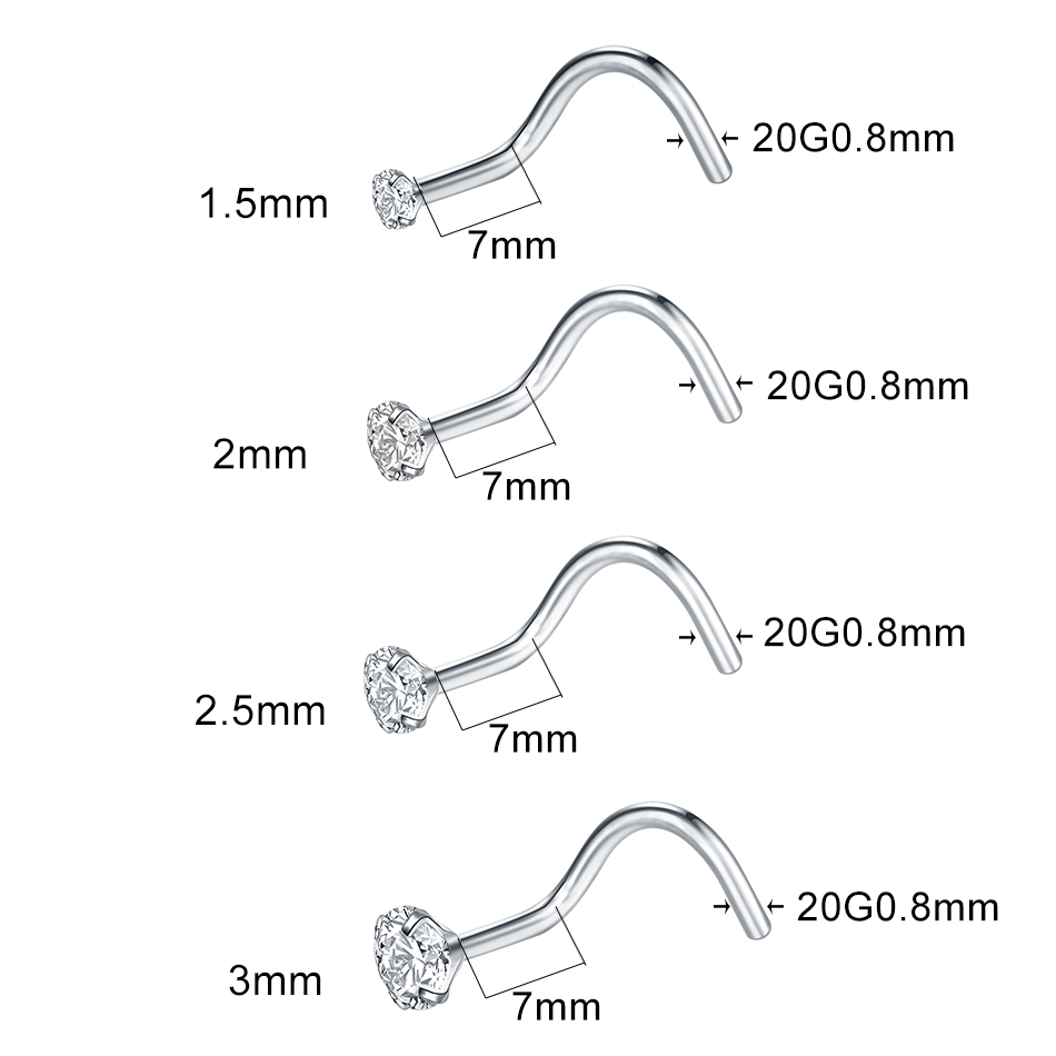1/5pcs Implant Grade Titanium  - مراجعة Body Jewelry Implant Grade Titanium وسعره