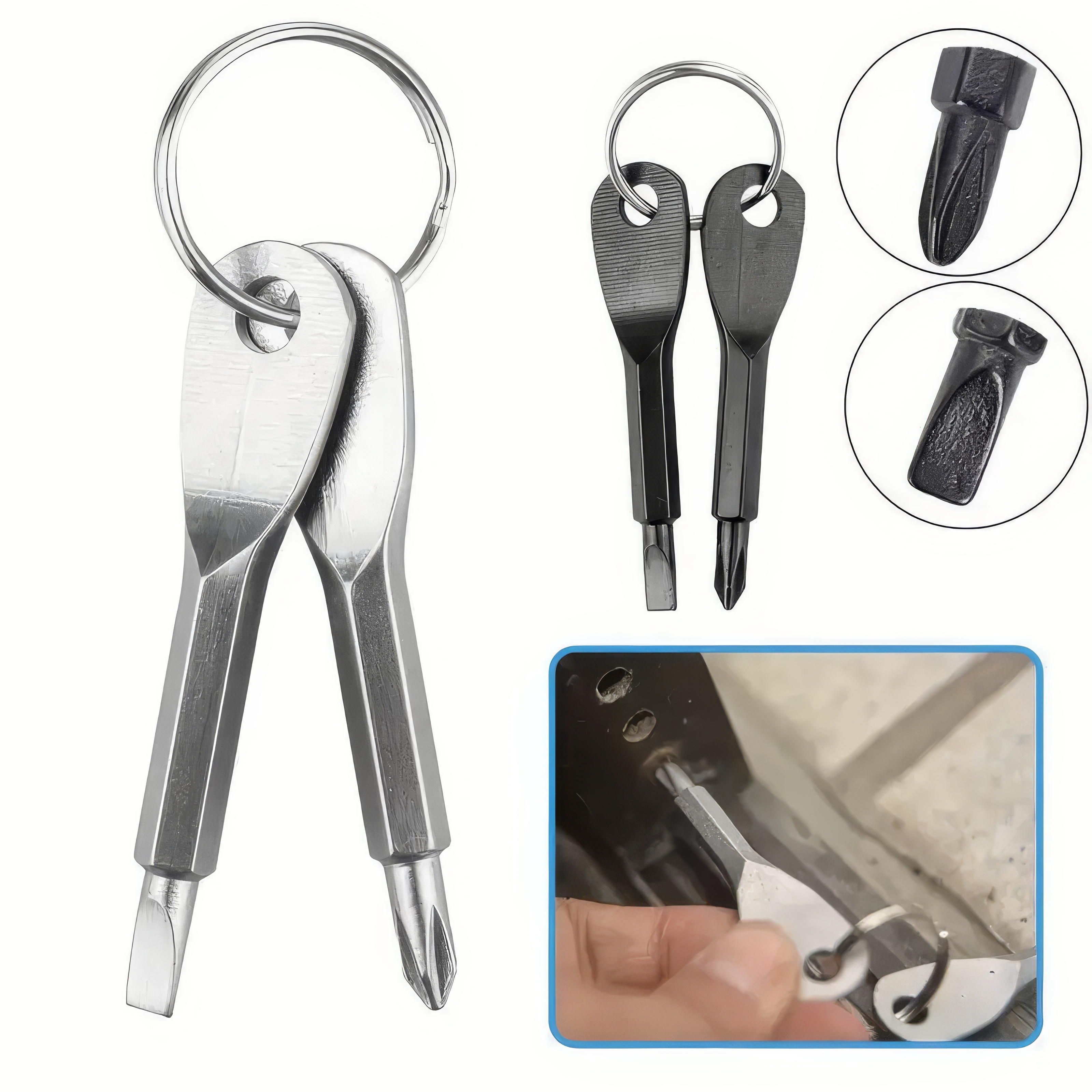 2 Keychain Screwdrivers in Bla - مراجعة Body Jewelry Repair وسعره