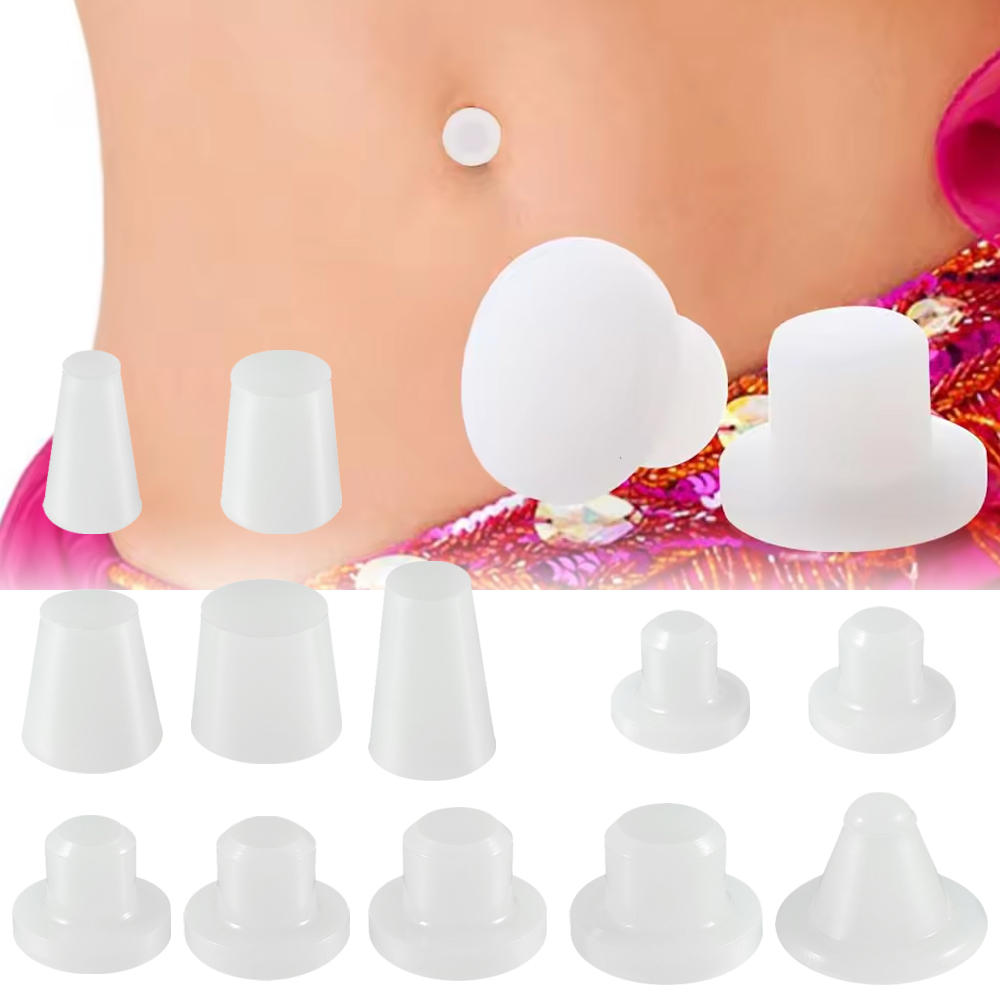 1-50PCS Silicone Belly Button  - مراجعة Body Jewelry Repair وسعره