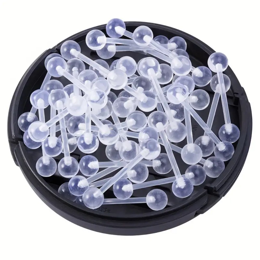 JKC Store 10pcs Acrylic Barbel - مراجعة Body Jewelry In Store وسعره